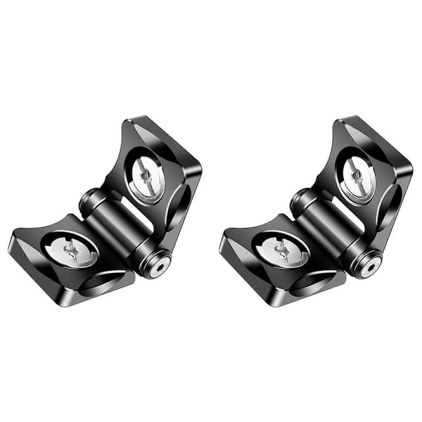 2X Sammenfoldelig L-plade Arri Positionering Retvinklet Adapter til DJI SDR Senderbeslag til Skærmmontering V-montering[dt] Black