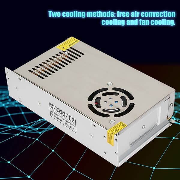 12V 30A DC LED Switching Strömförsörjning Driver Adapter Industriell Utrustning