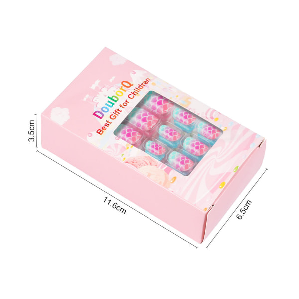 120 stycken/set Barnsöta lösnaglar Fulltäckande Nail Tips DIY style 15