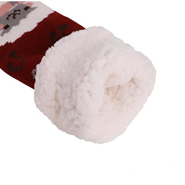 Kvinnor Vinter Thermal Slipper Strumpor Fuzzy Warm Home Sleep Socks