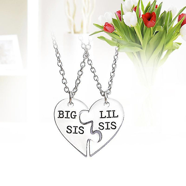 2st Big Sis Lil Sis Big Little Sister Bff Forever Halsband