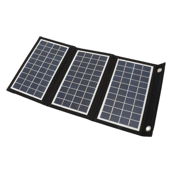 Foldbar solpaneloplader - 15W 5V dobbelt USB, højtydende polykrystallinsk silicium, ideel til udendørs camping