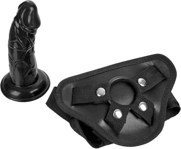 【DENGTU】Strap-on Dildo Svart MARIELOVE