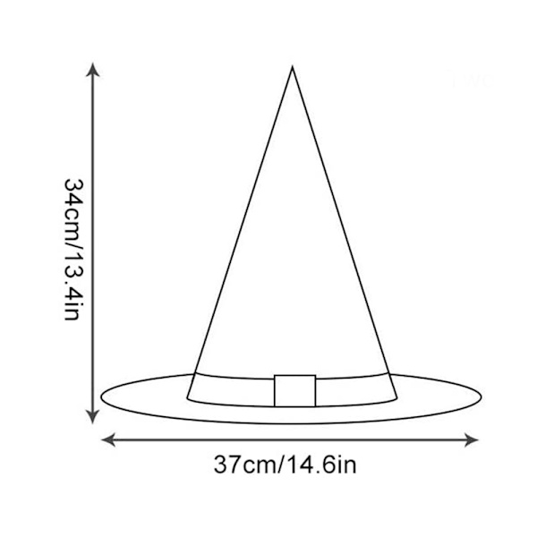 Halloween dekorationer utomhus hängande upplyst glödande häxhatt 5 pcs