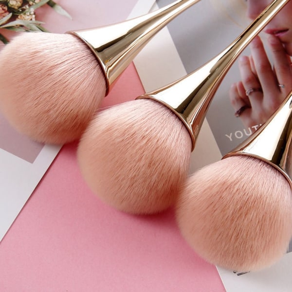 Rose Gold Powder Blush Brush Professionell makeupborste Rose Gold