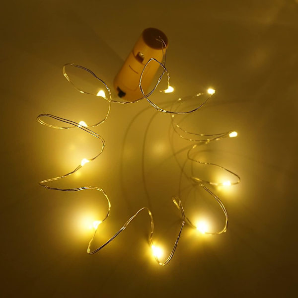 Vinflaska Lights Mini String Lights, Varmvita-10 st