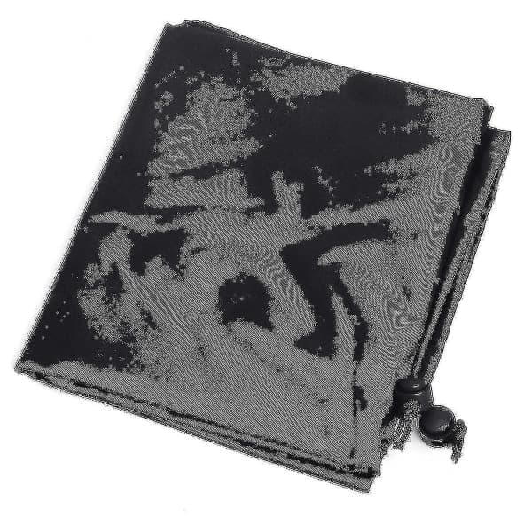 Vattentätt överdrag 112 cm utomhus runt svart överdrag för utomhuseldstad