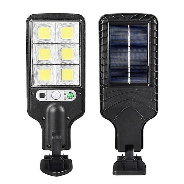 Nytt utomhussolgataljus vattentät sensor trädgårdsljus 616B solar streetlights 72COB