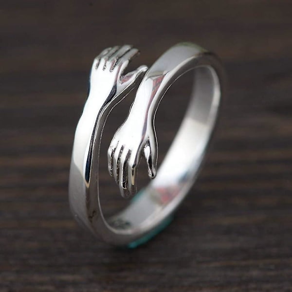 925 Sterling Silver Kramring För Par Kvinnor