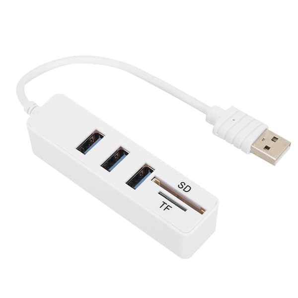 USB 3.0-hub høyhastighets minnekortleser SD Micro SD-adapter for datamaskin