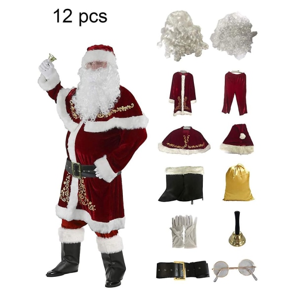 Tomtekostym Jultomtekostym för män Julset Set