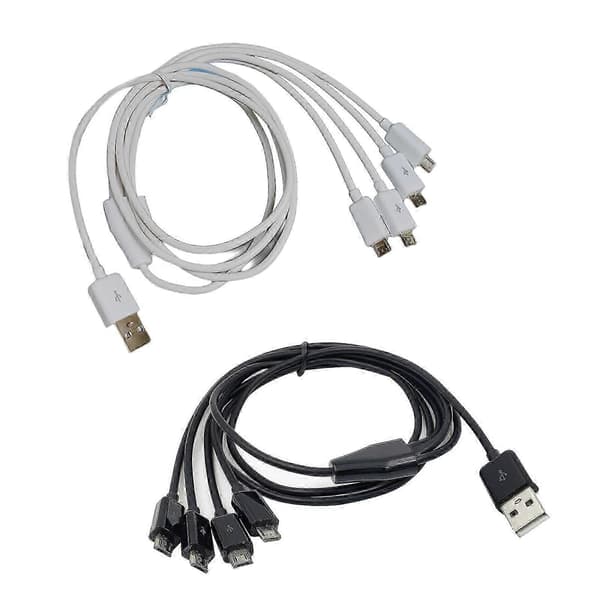 Holdbarhed USB Han til Micro USB Han Opladerkabel Hurtig Opladerkabel Universal Opladerkabel til Micro USB Enheder Hvid[dt] White