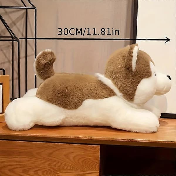 Plyschleksak Husky docka tygdocka sängdjursdocka kudde flicka sovande docka[dt] grey