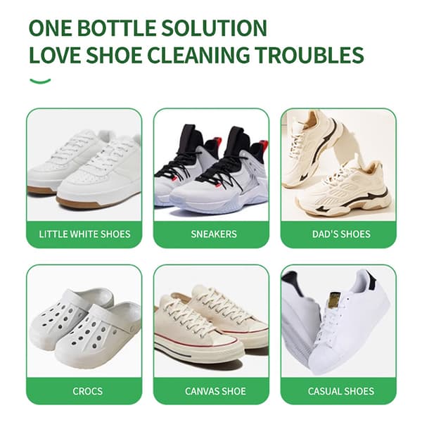 【DENGTU】Skorens Skopleie For Hvite Sko Sneaker Flekkfjerner Paste Skyllfrie Formler Med Svamp 2stk 2pcs