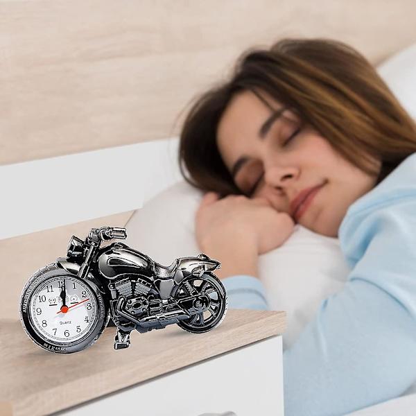 Creative Motorcykel Väckarklocka Bord Skrivbord Tidklocka Bronze
