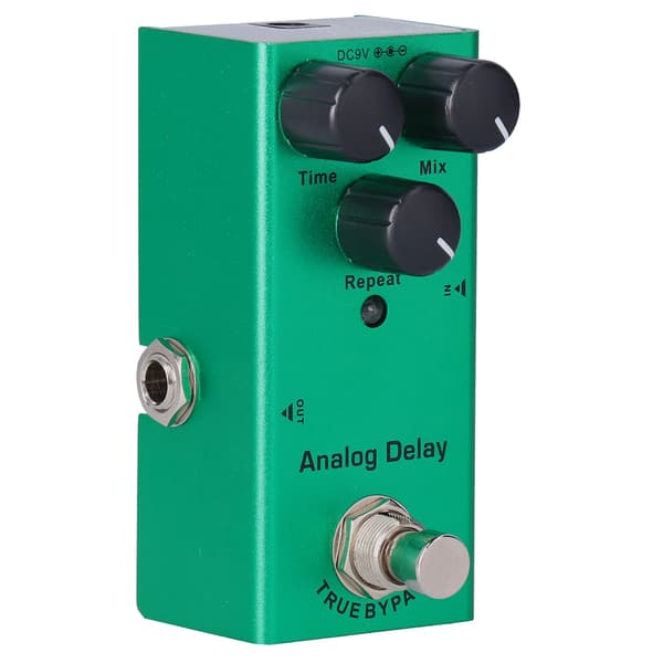 Mini True Bypass Analog Delay Gitarr Effekt Pedal Portabel Aluminiumlegering DC 9V JDF-10