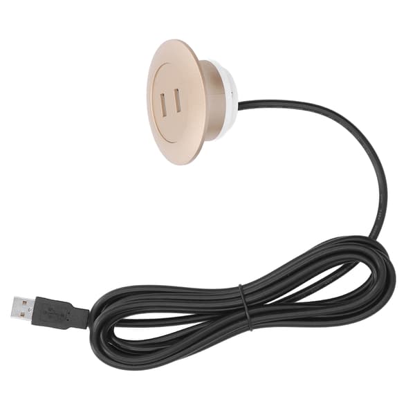 Guld Flush Mount Dobbelt USB Opladningsstik Sofa USB Oplader til Hjemmet