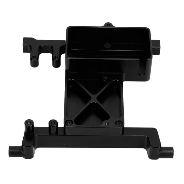 RC Fast Servo Mount Bracket Erstatning for SCX6 1/6 Aluminium Legering Servo Fast Bracket Sort