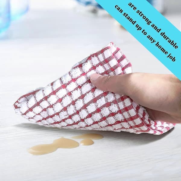 Köksdukar, 40 cm x 63 cm Köksdukar i bomull i bulk, 6-pack Diskhanddukar Disktrasor för torkning Diskdukar och Tekdukar[dt]