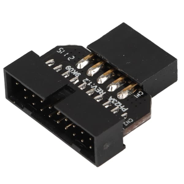 USB 2.0 9-pin til USB 3.0 19-pin frontpanel hanstik konverteringsadapter