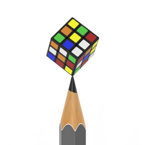 1cm Rubiks kub miniatyr ultraliten mini 3:e ordning 1cm Rubik's Cube [Sakura Powder]
