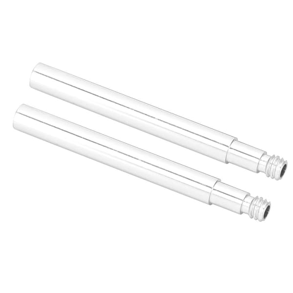 2 st 60 mm Cykel Presta Ventil Förlängare Innerdäck Ventiler Förlängning (Silver)