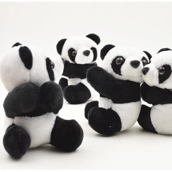 Panda clip plysch leksak docka anteckning clip docka