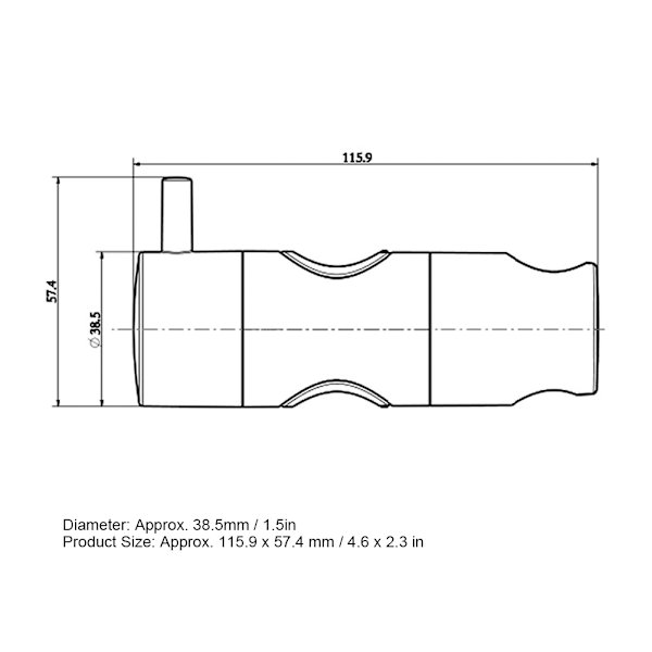 Justerbar Rund Dusjhodeholder Brakett for Løftestang - DCR-1067CP-24 Baderomstilbehør