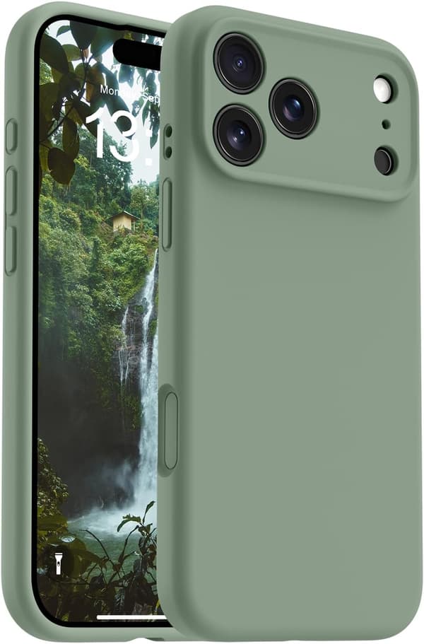Ultratyndt MagSafe Cover til iPhone 17 Pro Max - Blødt Flydende Silikone Cover iPhone 17 Pro Max iPhone 17 Pro Max Vert calke