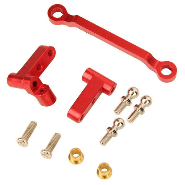 Styreforbindelse i aluminiumlegering til 1/18 A949 A959-B A969 A979 K929 RC-bil Rød