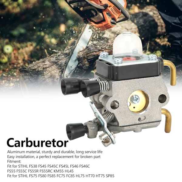 Forgassererstatning for STIHL FS38, FS45, FS45C, FS45L, FS46, FS46C, FS55, FS55C, FS55R Modeller