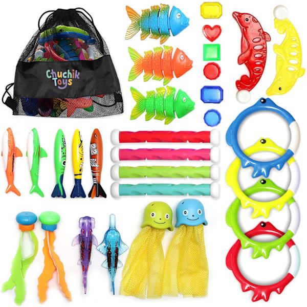 Dykleksaker 30-pack, poolleksaker