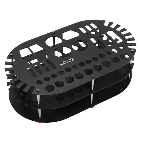Desktop Organizer Rack Værktøjsopbevaringsstativ af aluminiumslegering til modelbiler Sort