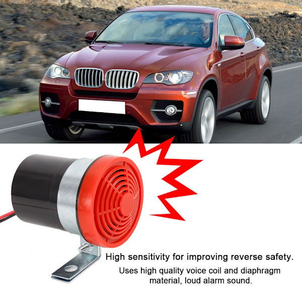 Universal 12V 105db Bilbackningslarm Back Up Horn Reverse Beeper Summer