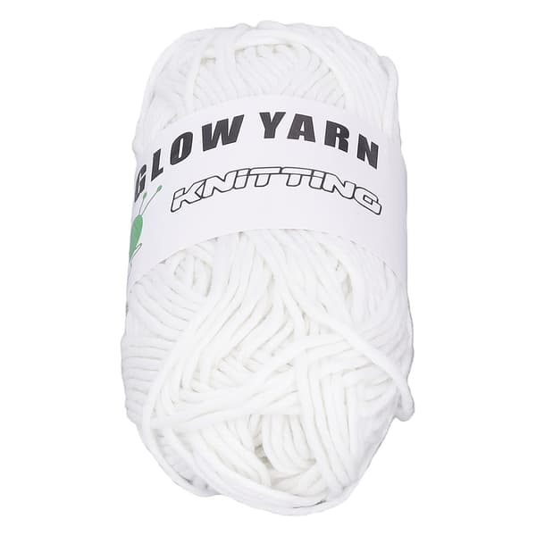 Selvlysende Tykt Garn 50 m DIY Polyester Strikkemateriale Til Sweater Hat Farve 1