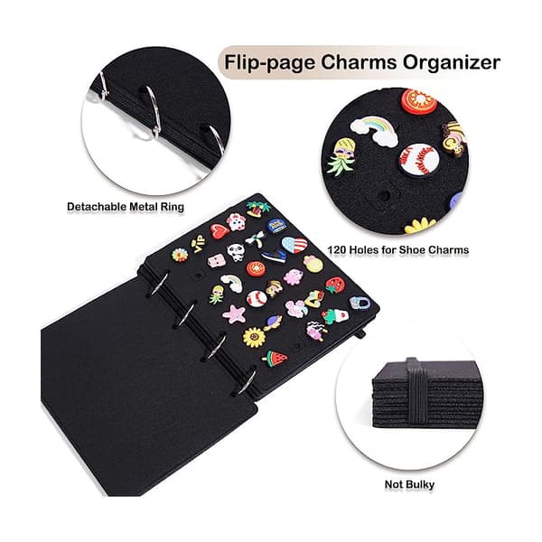 【DT】Skocharms-displayholder for Crocs - Inkluderer ikke tilbehør Black