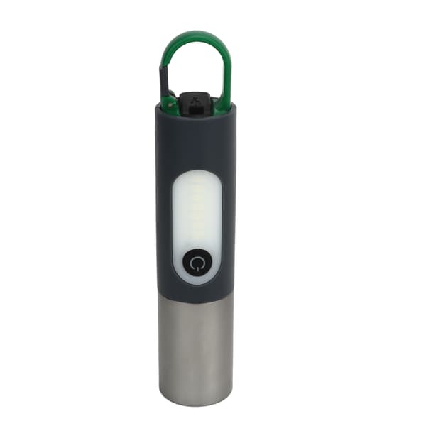 Teleskooppinen zoomattava USB-ladattava superkirkas taskulamppu 4 tilassa koukulla ulkoiluun