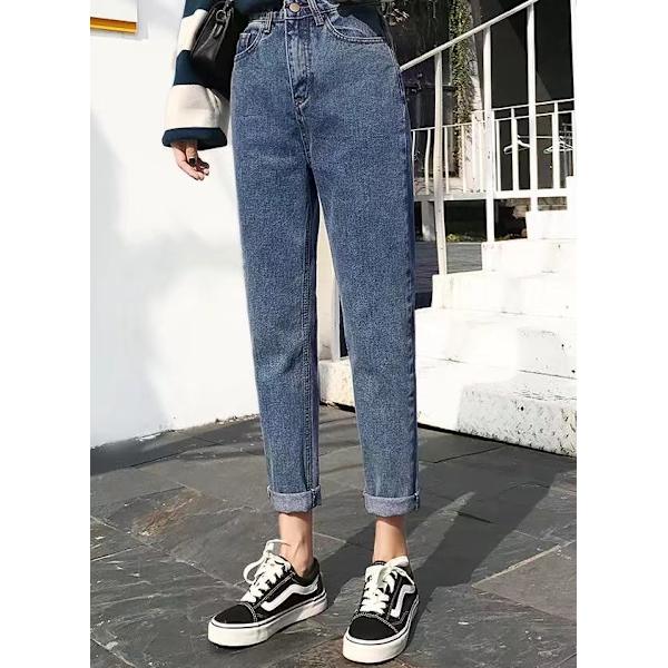 Women WarDeniPantHigWaisStraighLeStretch Blu2 25