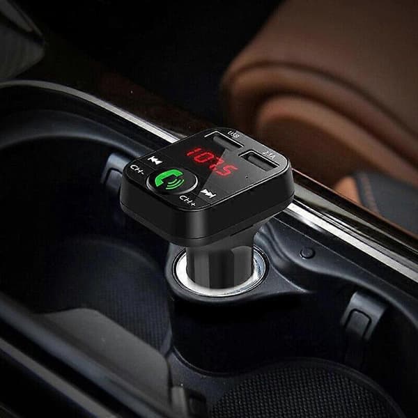 BIL BLUETOOTH FM-SENDER RADIO MP3 TRÅDLØS ADAPTERSÆT DOBBELT USB-OPLADER