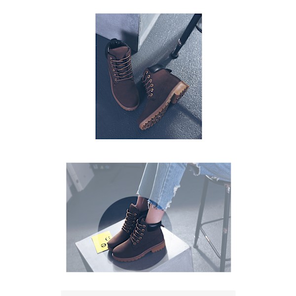 KvinnaEarlWinteShoeFlaHeeBootKeeWarBoots Brown 41