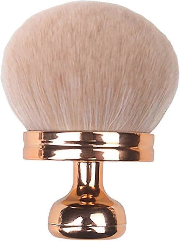 Ekstra stor kropsmakeupbørste til ben og bronzer solcremeapplikator foundation oval med pose guldsvamp rose golden