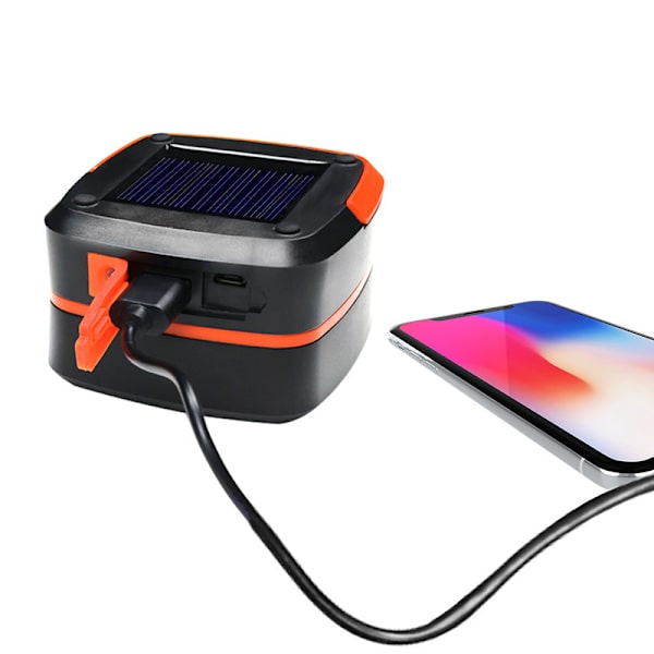 Aluvee Solar Lantern, hopfällbar LED Camping Lantern orange