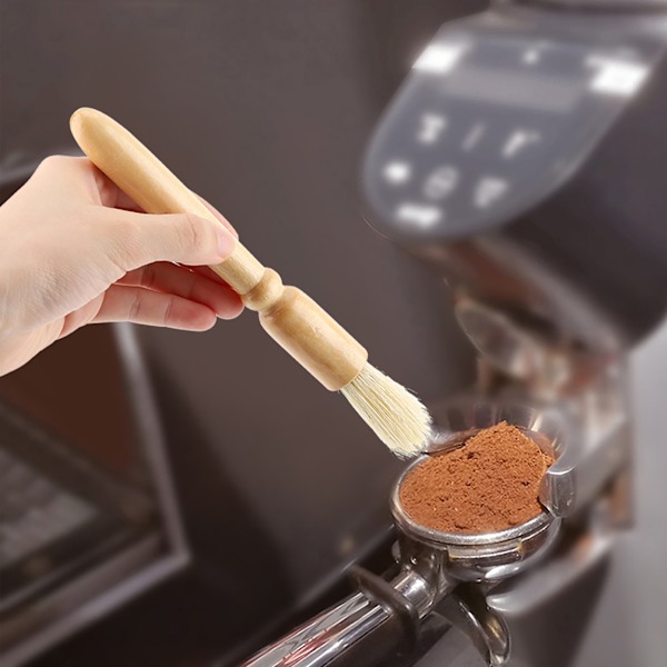 Kaffekvernbørste med solid trehåndtak - Praktisk tilbehør
