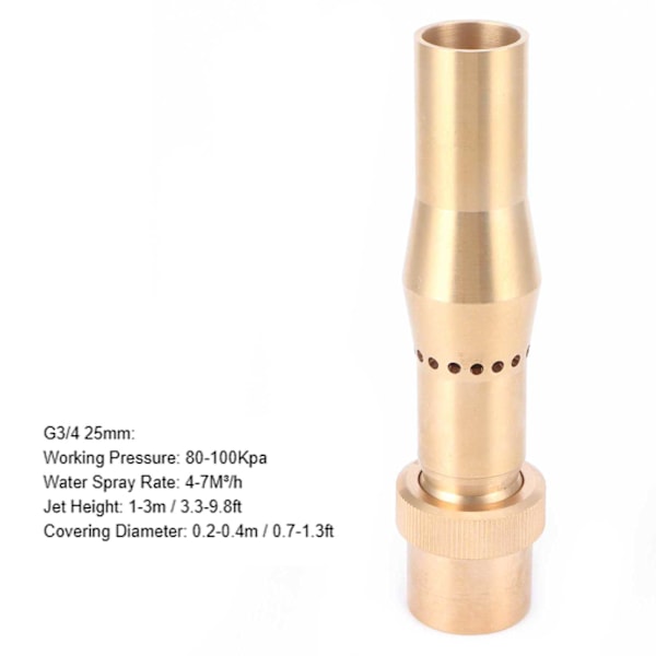 Mässing Multi-Håls Fontänmunstycke för Trädgårdsdamm - G1 32mm Invändig Gänga Bubblande Sprinkler