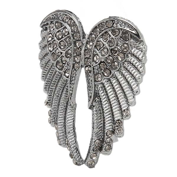 Multilagsbelagt krystal engelvinge broche - Delikat og elegant accent til bluser, jakker, frakker, tørklæder og sjaler