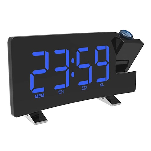 Radio digital klocka med USB laddare, dimmer
