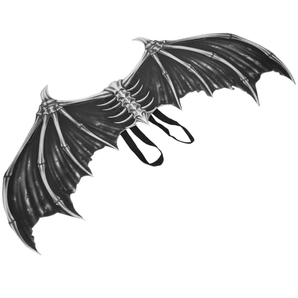 Sorte Børne Halloween Vinge Foldbar Fest Kostume Cosplay Tilbehør Gave