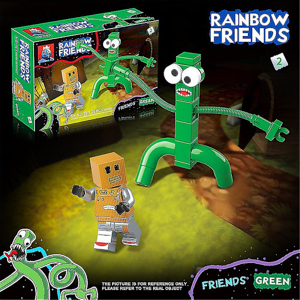 Roblox Rainbow Friends Døre Byggeklodser Figur Saml Model Mursten Legetøj