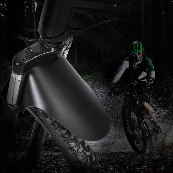 Mountainbike For- og Bagdæk Sort Mudguards Sæt Tilbehør