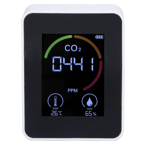 Digital Luftkvalitetsmåler CO2 Detektor Temperatur Fugtighedstester
